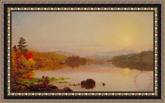 Jasper Francis Cropsey Lake Wawayanda Framed Painting