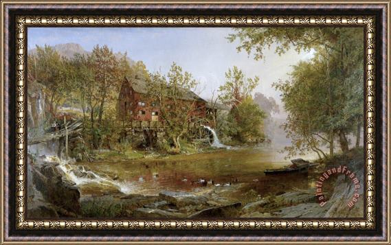 Jasper Francis Cropsey The Old Mill Framed Print