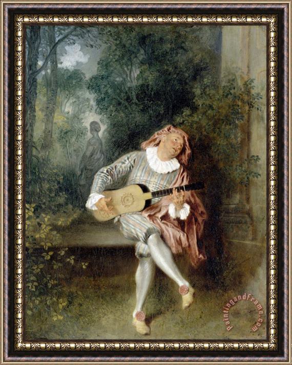 Jean Antoine Watteau Mezzetin Framed Print