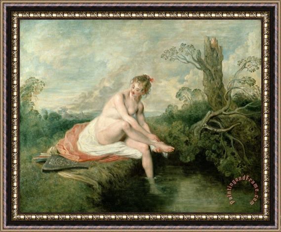 Jean Antoine Watteau The Bath of Diana Framed Print