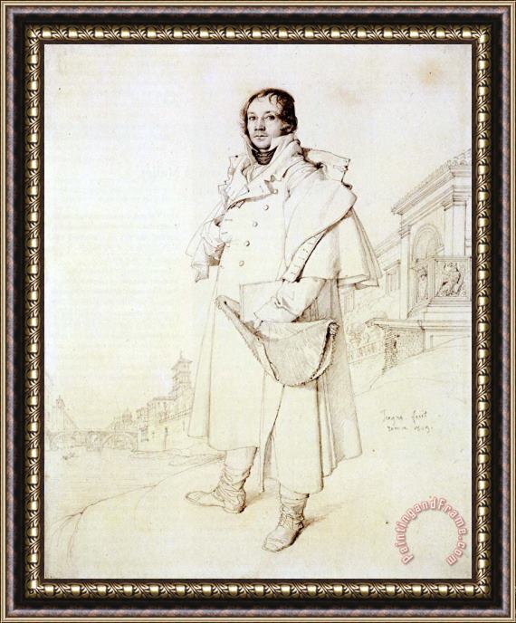 Jean Auguste Dominique Ingres Charles Francois Mallet Framed Painting