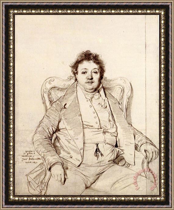 Jean Auguste Dominique Ingres Charles Thevenin Framed Print