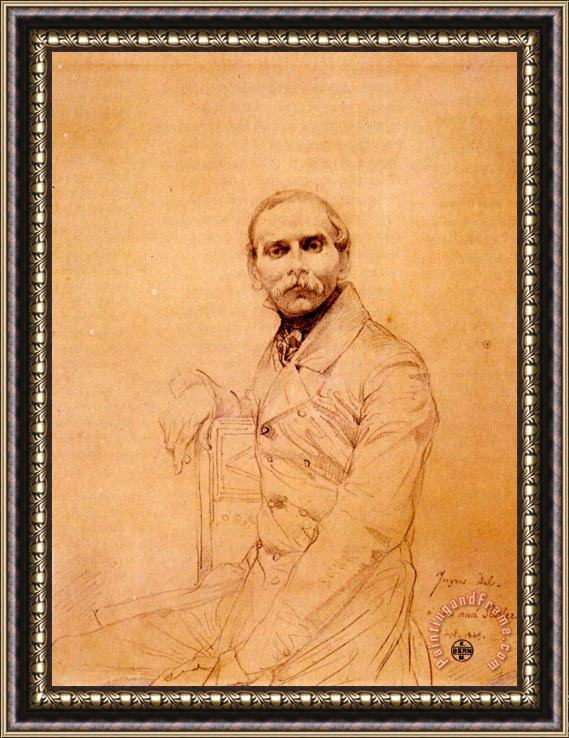 Jean Auguste Dominique Ingres Franz Adolf Von Stuerler Framed Painting