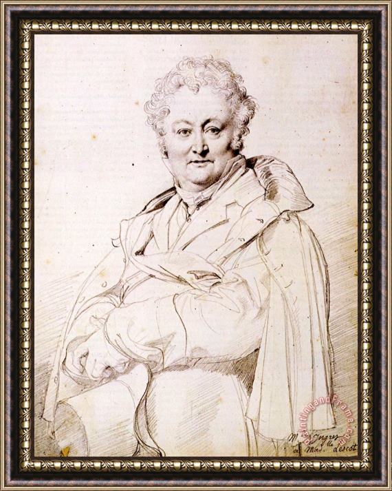 Jean Auguste Dominique Ingres Guillaume Guillon Lethiere Framed Print