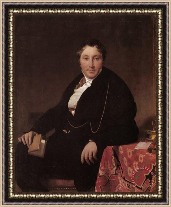 Jean Auguste Dominique Ingres Jacqueslouis Leblanc Framed Painting
