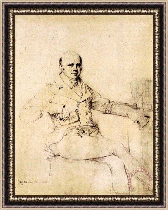 Jean Auguste Dominique Ingres John Russel, Sixth Duke of Bedford Framed Painting