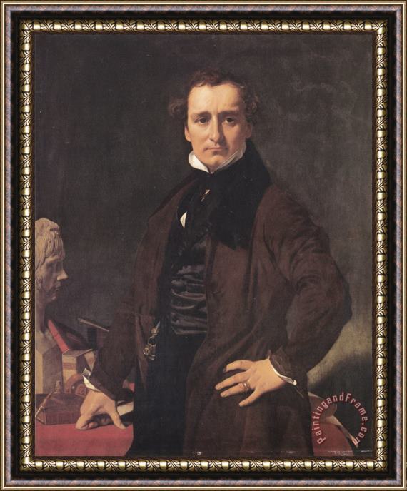 Jean Auguste Dominique Ingres Lorenzo Bartolini Framed Painting