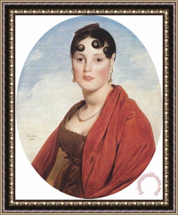 Jean Auguste Dominique Ingres Madame Aymon, Known As La Belle Zelie Framed Print