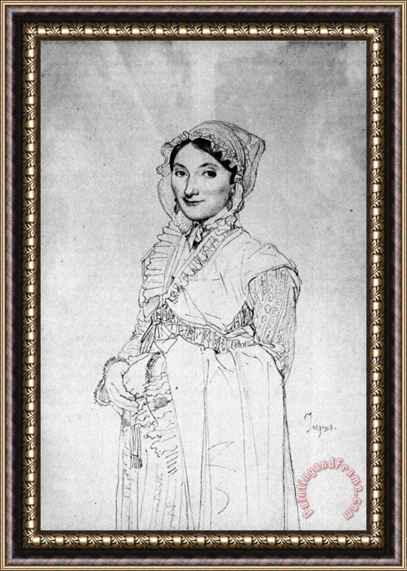 Jean Auguste Dominique Ingres Madame Charles Hayard, Born Jeanne Susanne Framed Print