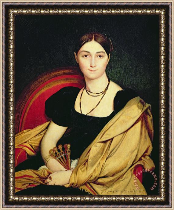 Jean Auguste Dominique Ingres Madame Devaucay Framed Painting