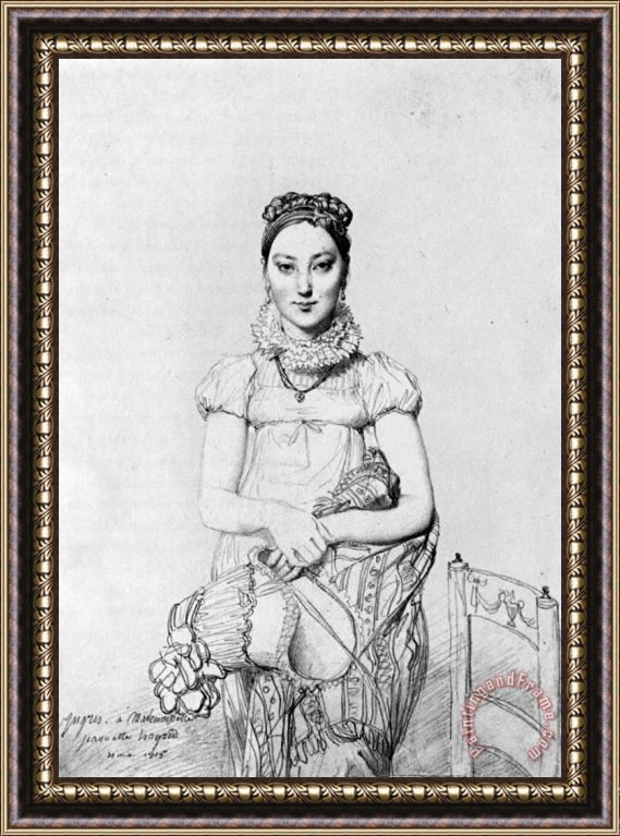 Jean Auguste Dominique Ingres Mademoiselle Jeanne Hayard Framed Print