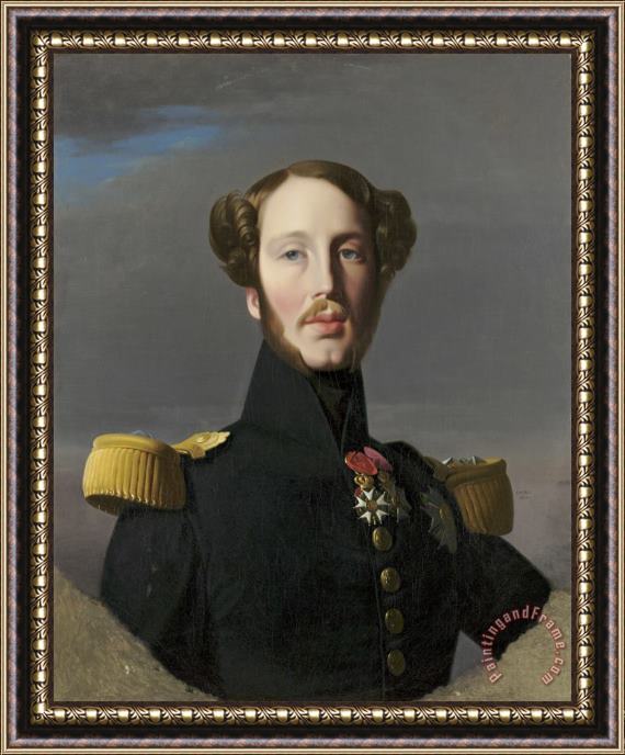 Jean Auguste Dominique Ingres Portrait of Ferdinand Philippe, Duke of Orleans Framed Painting