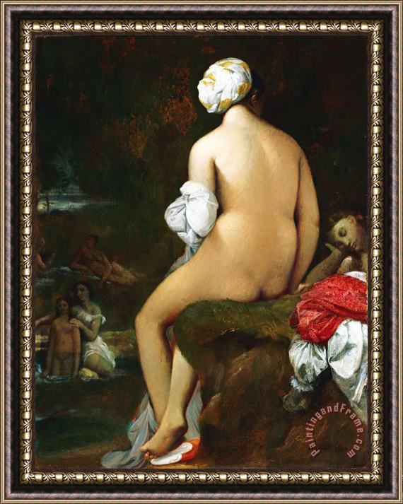 Jean Auguste Dominique Ingres The Small Bather Framed Painting