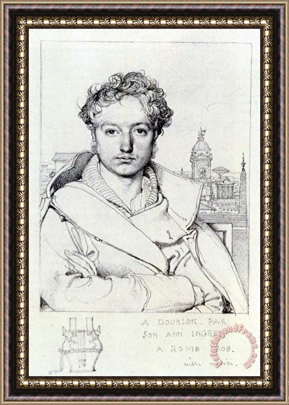Jean Auguste Dominique Ingres Victor Dourlen Framed Print