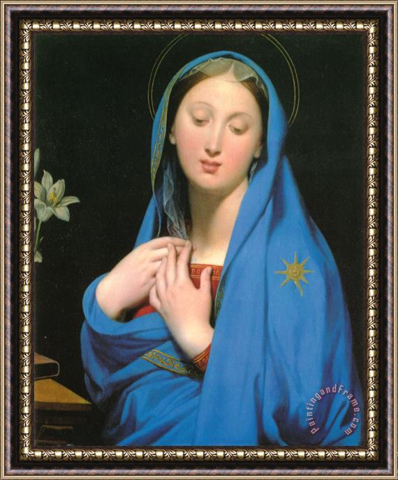 Jean Auguste Dominique Ingres Virgin of The Adoption Framed Painting