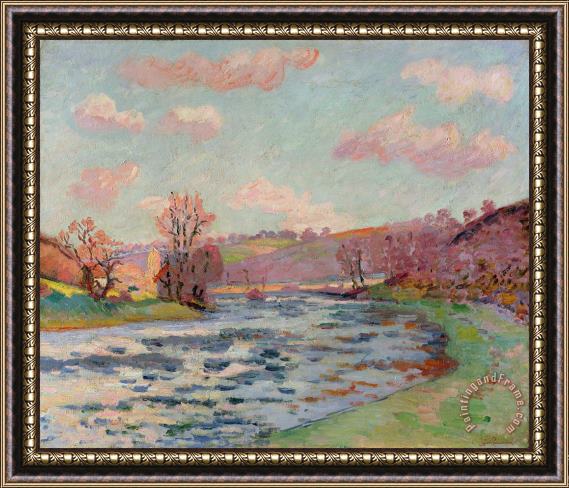 Jean Baptiste Armand Guillaumin Banks of the Creuse Framed Painting