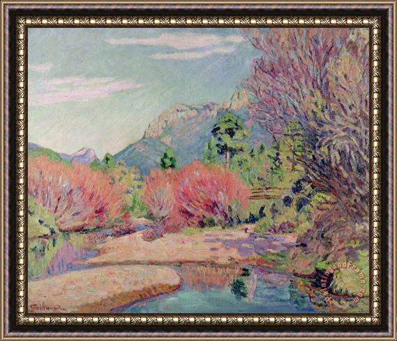 Jean Baptiste Armand Guillaumin The Banks Of The Sedelle At Crozant Framed Painting