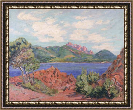 Jean Baptiste Armand Guillaumin The Bay of Agay Framed Painting
