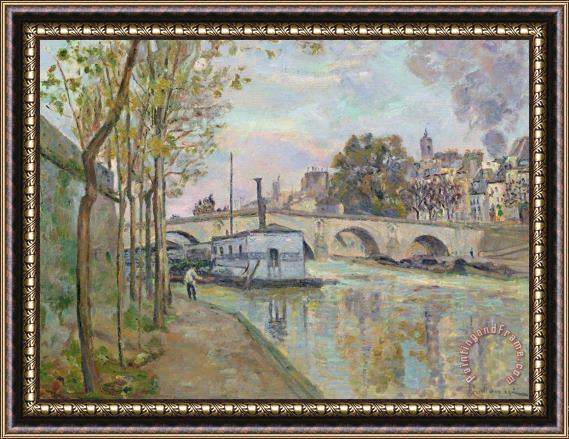 Jean Baptiste Armand Guillaumin The Seine In Paris Framed Painting