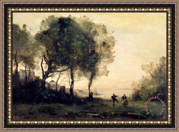 Jean Baptiste Camille Corot Souvenir of Italy Framed Print