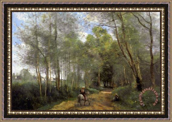 Jean Baptiste Camille Corot Ville Davray Framed Print