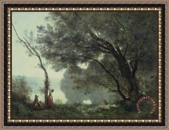 Jean Baptiste Corot Recollections of Mortefontaine Framed Print