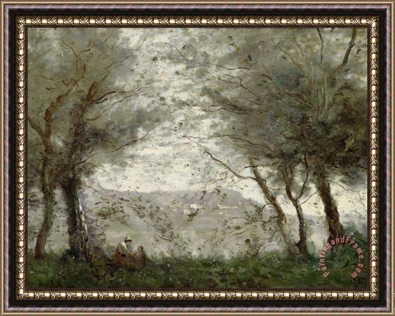 Jean Baptiste Corot The Pond Framed Print