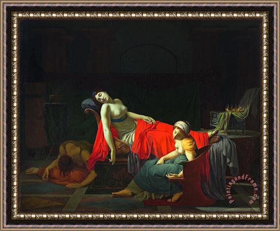 Jean-Baptiste Regnault Death of Cleopatra Framed Print