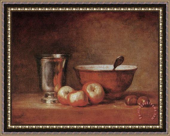 Jean-Baptiste Simeon Chardin The Silver Cup Framed Print
