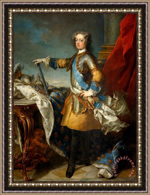 Jean-Baptiste Van Loo Louis Xv, Roi De France Et De Navarre (1710 1774) Framed Print