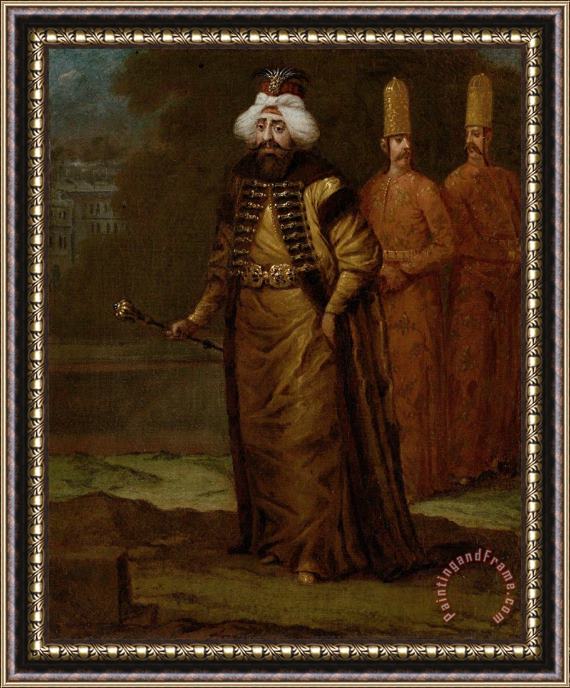 Jean Baptiste Vanmour Sultan Ahmed III Framed Print