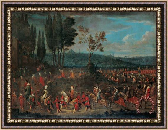 Jean Baptiste Vanmour The Ambassadorial Procession Framed Painting