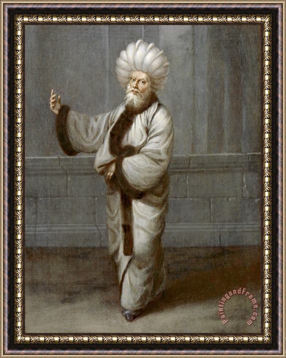 Jean Baptiste Vanmour The Kazasker, Judge Framed Painting