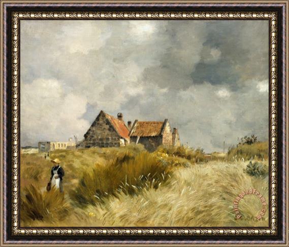 Jean Cazin Cottage in The Dunes Framed Painting