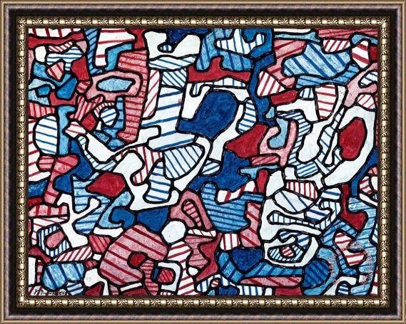 Jean Dubuffet Cafetiere Et Carafe Framed Painting