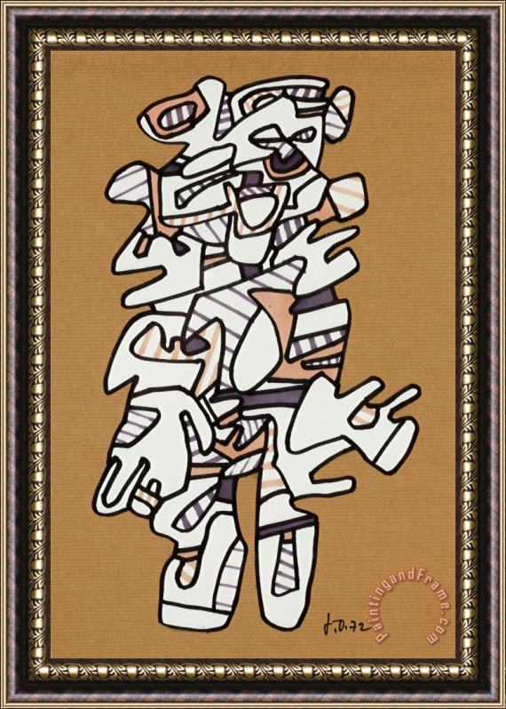 Jean Dubuffet Personnage, 1972 Framed Print