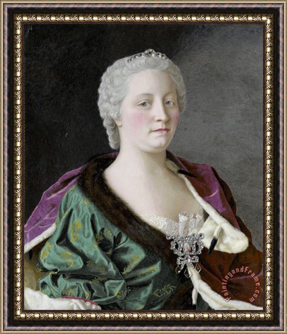 Jean-Etienne Liotard Maria Theresia Van Oostenrijk Framed Painting