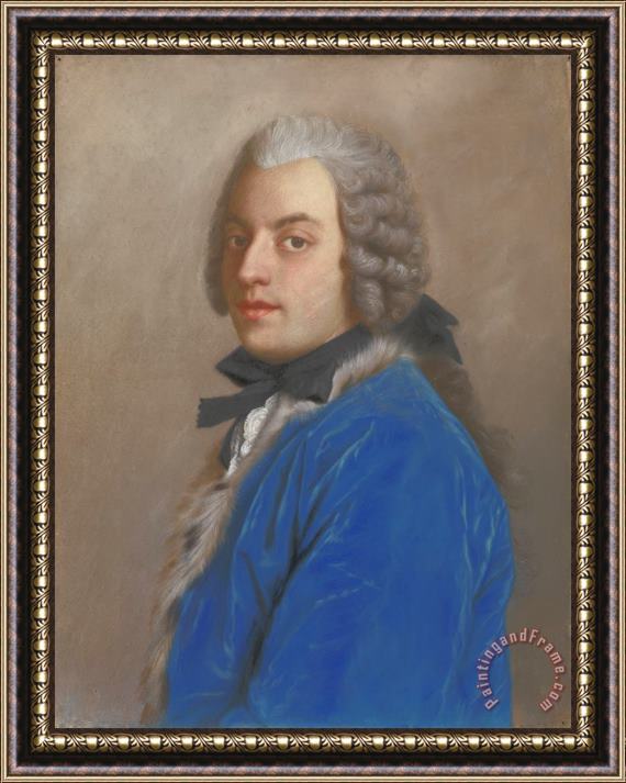 Jean-Etienne Liotard Portret Van Graaf Francesco Algarotti Framed Print