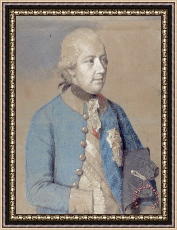 Jean-Etienne Liotard Portret Van Joseph II Van Oostenrijk Framed Painting