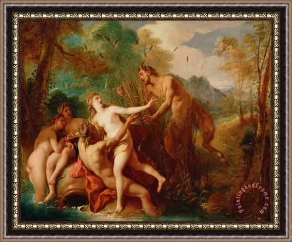 Jean-Franco de Troy Pan And Syrinx Framed Painting