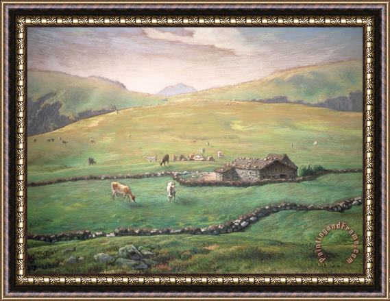 Jean-Francois Millet Grazing In The Vosges Framed Painting