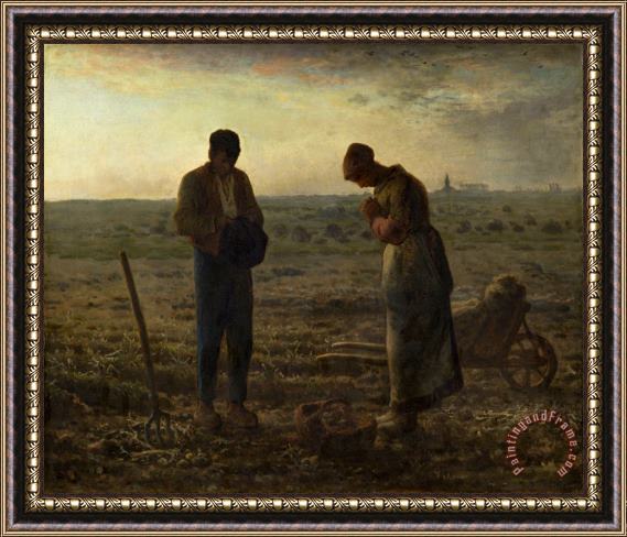 Jean-Francois Millet The Angelus Framed Painting
