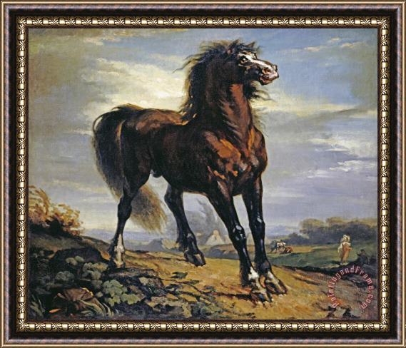 Jean-Francois Millet The Horse Framed Painting