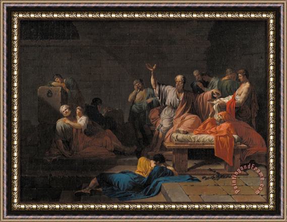 Jean Francois Pierre Peyron The Death of Socrates Framed Print