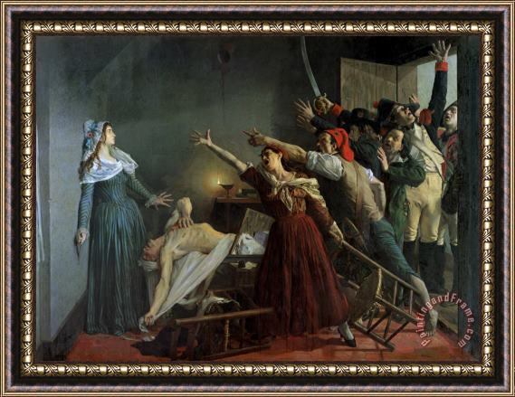 Jean Joseph Weerts The Assassination of Marat Framed Print