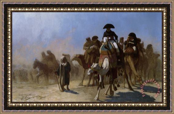 Jean Leon Gerome Napoleon And His General Staff Framed Painting