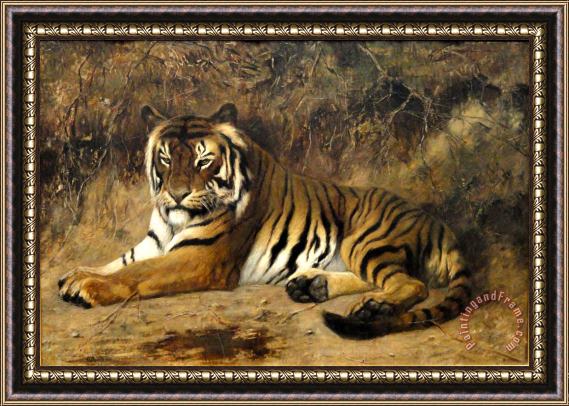 Jean Leon Gerome Tiger Springfield Ma Framed Painting