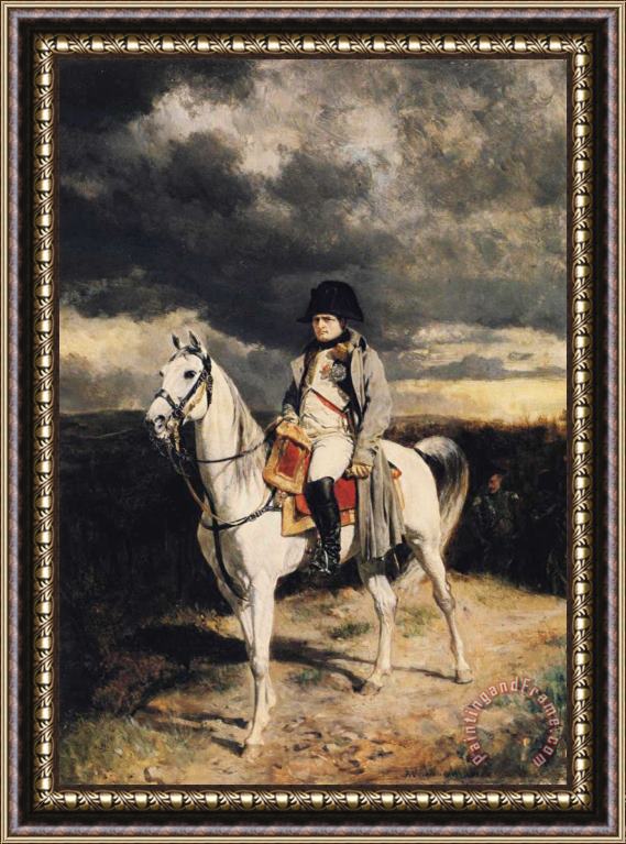 Jean-Louis Ernest Meissonier Napoleon I in 1814 Framed Print