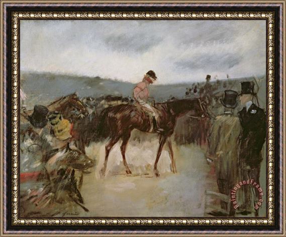 Jean Louis Forain At The Races Framed Painting
