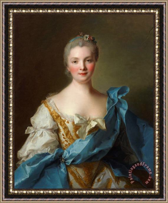Jean Marc Nattier Madame De La Porte Framed Painting
